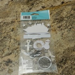 Jolee’s Dimensional BON VOYAGE Ship, Anchor, Wheel, Passport 11 Pieces NIP
