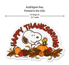 Peanuts Snoopy Charlie Brown Autumn Halloween Thanksgiving Themed Stickers 2 Pk