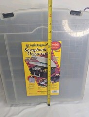 Scrapbook Organizer & Accessories (Stickers, Scissors, Magazine)