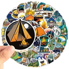 100pcs National Park Stickers, Outdoor Camping Traveling,051 EFG