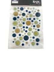 Assorted Gemstone Jewel & 3D Bubble Dot Stickers Borders Hearts Dots Candy Corn