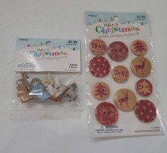 Hobby Lobby Make It Christmas Crafts Lot of 9 Packs Button Gem Light Bulbs More⬇