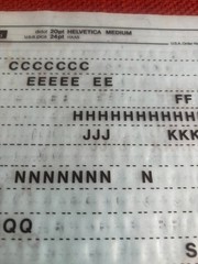 6 Letraset INSTANT LETTERING Transfer Letters 20pt-24pt Helvetica Medium 7