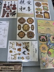 Lot of 18 Mix Stickers, Sheets, Wooden Shapes, Stampwria Art & Craft Supplies