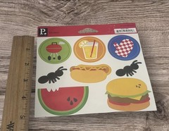 Pebbles Inc BBQ Barbecue Grilling Ants Picnic Summer Stickers Scrapbook NEW