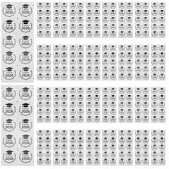 10 Sheets Gruation Sticker Cap Decorations for Graduation Graduate