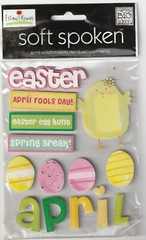RARE! Soft Spoken by Ellen Kranz 3D APRIL Easter Theme 95826 Fast FREE Ship!