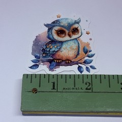 Cute Night Owl Animal Sticker Vinyl Decal Journal Wall Anniversary Art Decor Tc6