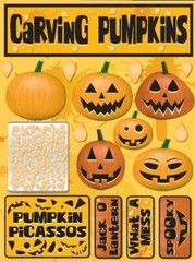 Reminisce Signature Series 3-Dimensional Sticker, Carving Pumpkins
