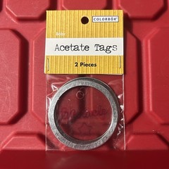 Colorbok Acetate Metal Rim Tags Baby Miracle Scrapbooking Craft Brand New