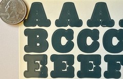 NAVY 3/4” ALPHABET Stickers(2 sheet)Making Memories•Letters •Number•Word•Journal