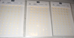3 Pkgs – 216 Pieces Stampin’ Up! Heart Epoxy Droplets Embellishments LOT