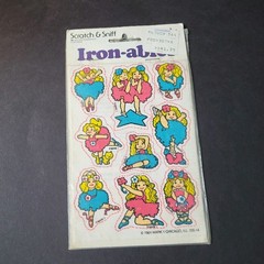 New Vintage 1984 Blonde Girls 80s Scratch & Sniff Iron-ables Mark 1 Chicago ILL