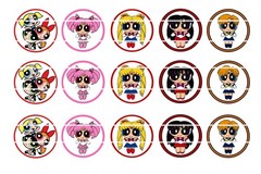 Assorted Precut Bottle Cap Images (Sets)