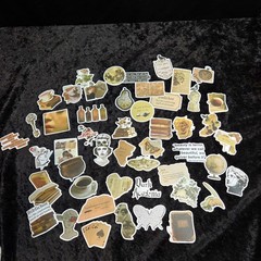 50 Pk. Dark Academia Gothic Stickers