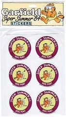 Vintage 1984 GARFIELD the Cat Super Summer 84 Olympics Stickers! 3 New Packs
