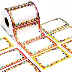 500 Pcs Colorful Name Tag Labels – Removable Adhesive Writable Stickers for Offi