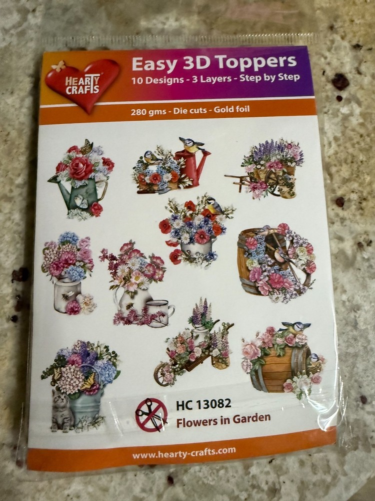 NIP Hearty Crafts Easy 3D Toppers – Your Choice of Titles