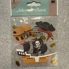 Jolee’s Boutique EK Success Dimensional Stickers “PIRATES TREASURE“ NIP (8 Pcs)