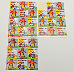 VTG Scholastic Book Clubs «Read Rain or Shine!» Stickers Lot of 3 Sheets 2001