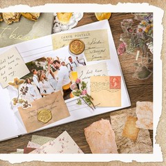 445 Pcs Vintage Scrapbook Paper, Journaling Supplies Kit, Delicate Decorative…