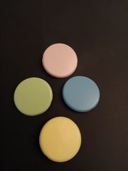 PASTEL CIRCLE BRADS SCRAPBOOKING 10 PCS