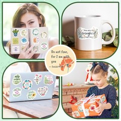 200 Pcs Inspirational Bible Verse Stickers for Water Bottle Scrapbook Laptop