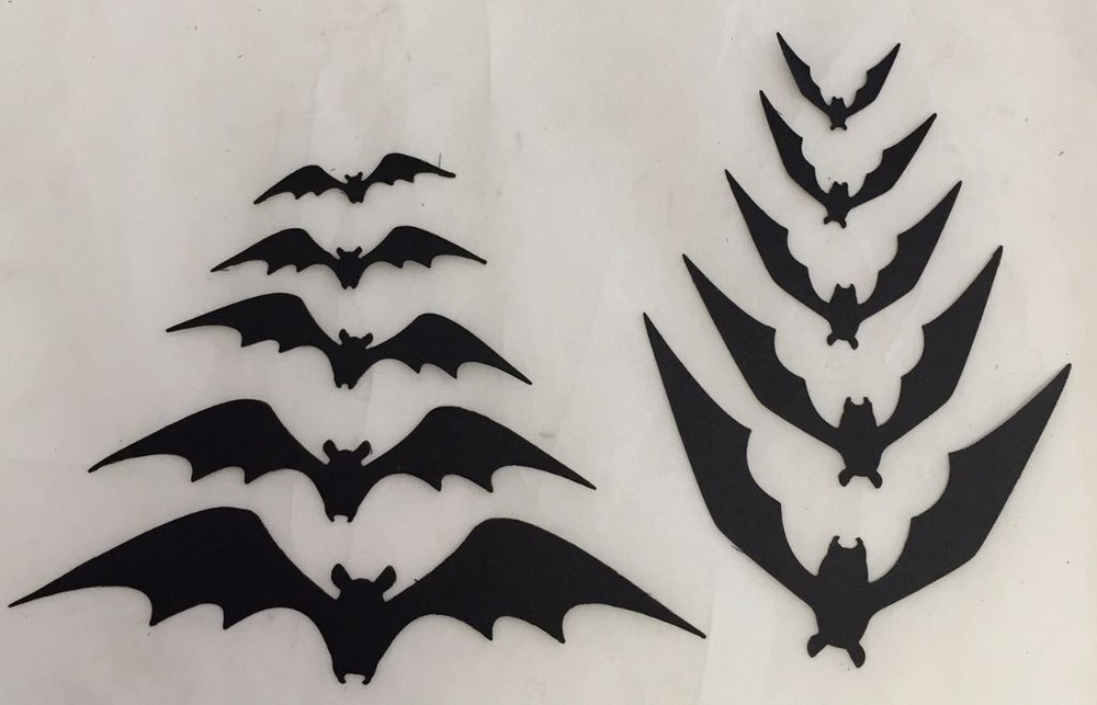 Tim Holtz Halloween Die Cuts * Bat Crazy * Three Sets * Black Cardstock * Bats!