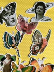 Fairies Pixies Fae Sticker Kit Scrapbooking Junk Journal Kit Planner Collage