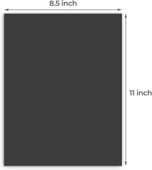 Pack of 12 8.5×11 Uncut Mat Boards Acid-Free Picture Backing Boards for Fram…