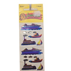 Sandylion Ships Boats Mylar Foil Vintage Stickers New Old Stock