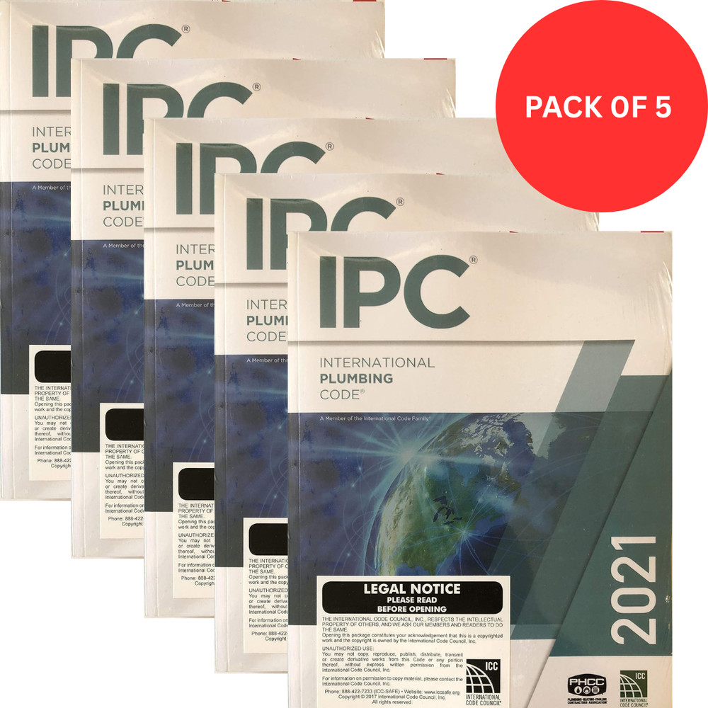 IPC 2021 | 2021 International Plumbing Code | PACK OF 5 |