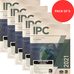 IPC 2021 | 2021 International Plumbing Code | PACK OF 5 |