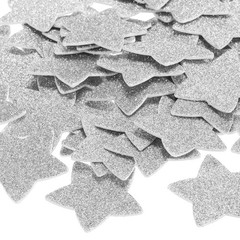 1.8″x1.8″ Star Foam Stickers, 60Pcs EVA Glitters Foam Shape Sticker, Silver