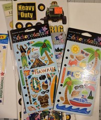 Sticker Lot Various Brands, plus rub on and chipboard
