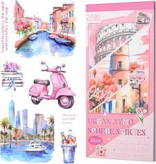 Journaling Sticker , 20 Sheets Scrapbook Stickers, Junk Journal Supplies, Pre-Cu