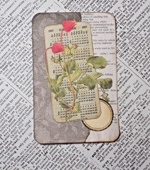 Handmade Embellishments Junk Journal Ephemera Altered Book Scrapbook Lot 1