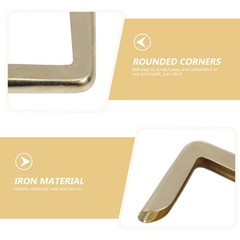50Pcs Durable Metal Book Corner Covers Vintage Golden Iron Album Protectors