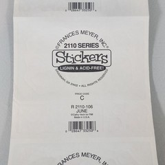 Vintage Frances Meyer June Month Sticker Roll Lot of 91 Sheets