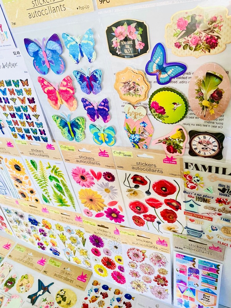 DIY Flower Gardens Zoo Scenes Farm Animals & Character Themes | STICKERS 1399+