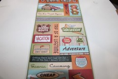 American Traditional Designs Road Trip Earthtones Embossed Sticker Collection