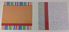Scrapbook Lot Pages Bright Colors Family Kids Cut Outs 12×12 Paper Makes 16 Page