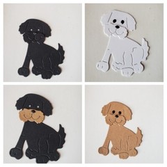 Any 2 Cute Dogs Cardstock die cuts scrapbook cards