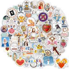200PCS Catholic Stickers for Kids Religious for Water Bottle Scrapbook Bible A
