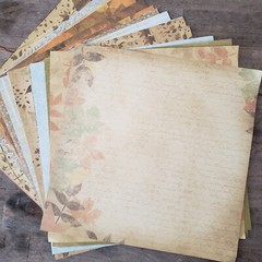 Thanksgiving Fall Journal Supply Lot 50+ Scrapbooking Paper Crafts Stickers Tags