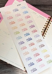 Laundry,Home Cleaning, bathroom,Floor :Handmake Erin Condren Planner Sticker