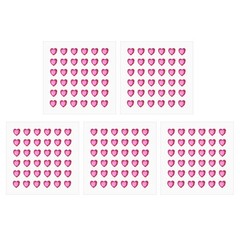 5 Sheet Heart Gem Stickers 8mm, Self Adhesive Jewel Sticker Light Pink