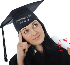 5 Sheets Graduation Cap Stickers Decoration Glitter Alphabet Letter Stickers Sel