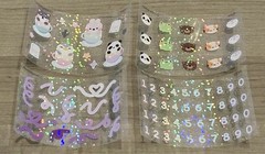NEW PaperKumaCo (40) Mini Sticker Sheets Paper Kuma Co PKC Stickers