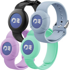 4-Pack Princess Cruise Medallion Holder for Kids and Adults, Silicone Wristbands
